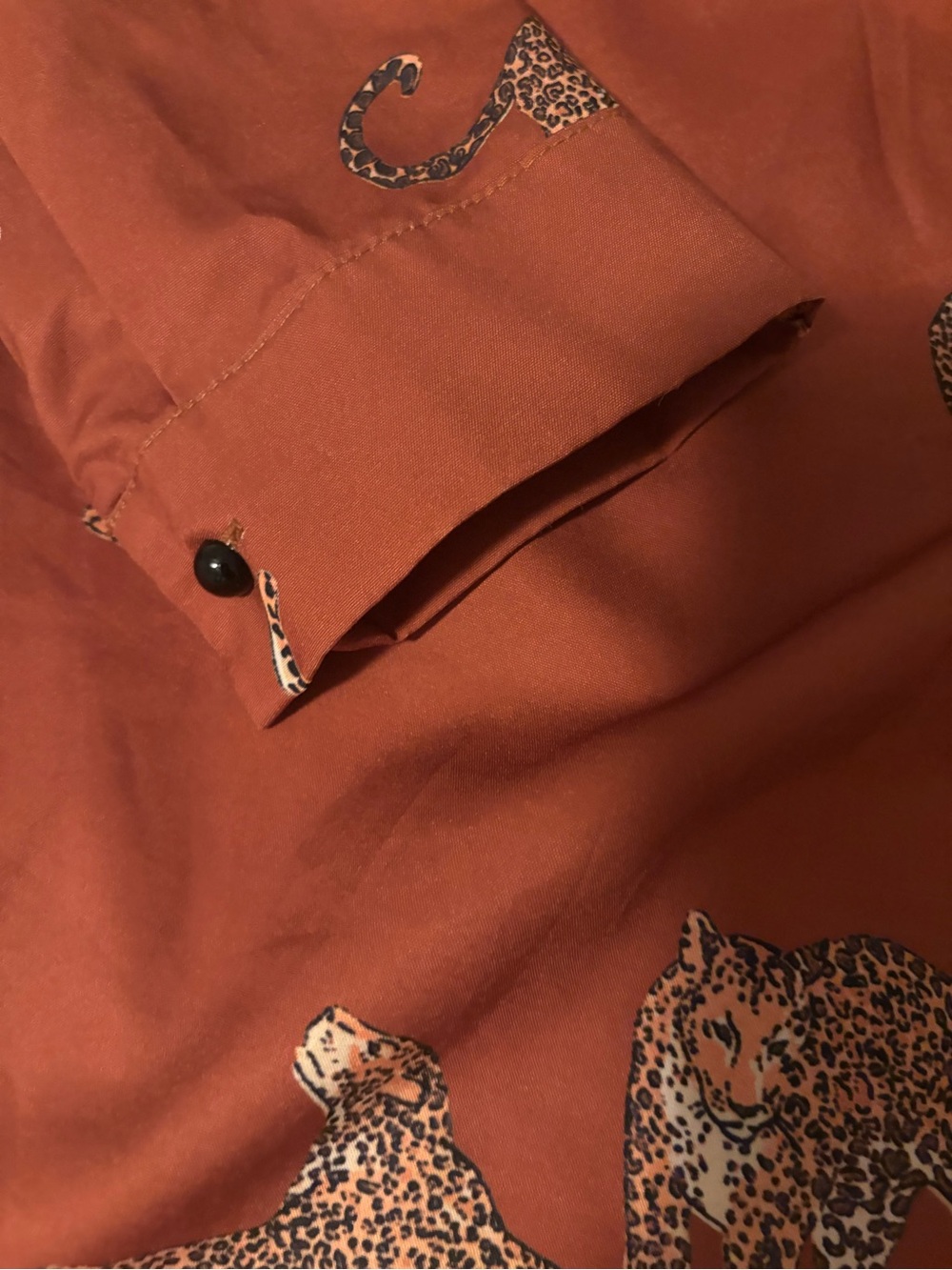 Wilfred Rust Leopard-Print Blouse - Picture 4 of 7